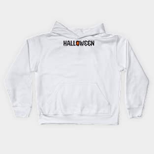 halloween text Kids Hoodie